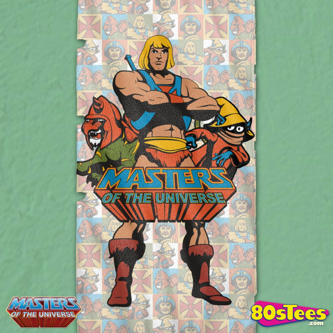 Masters of the Universe Cartoon HEROES He-Man Battle Cat Lightweight Beach Towel